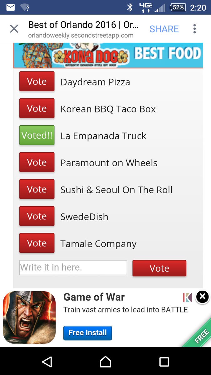 savman73's tweet photo. @laempanadatruck got my vote in https://t.co/nHXm0QubOk