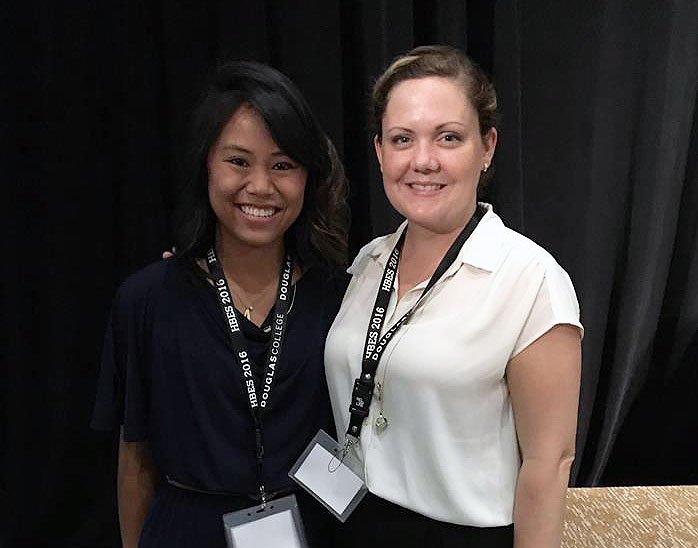 UTPsychology's tweet photo. Congrats to grad students Nicole Wen & Rachel Watson-Jones, finalists for papers #HBES2016 https://t.co/AcK2NhzOXj https://t.co/sO5rr9q6D1