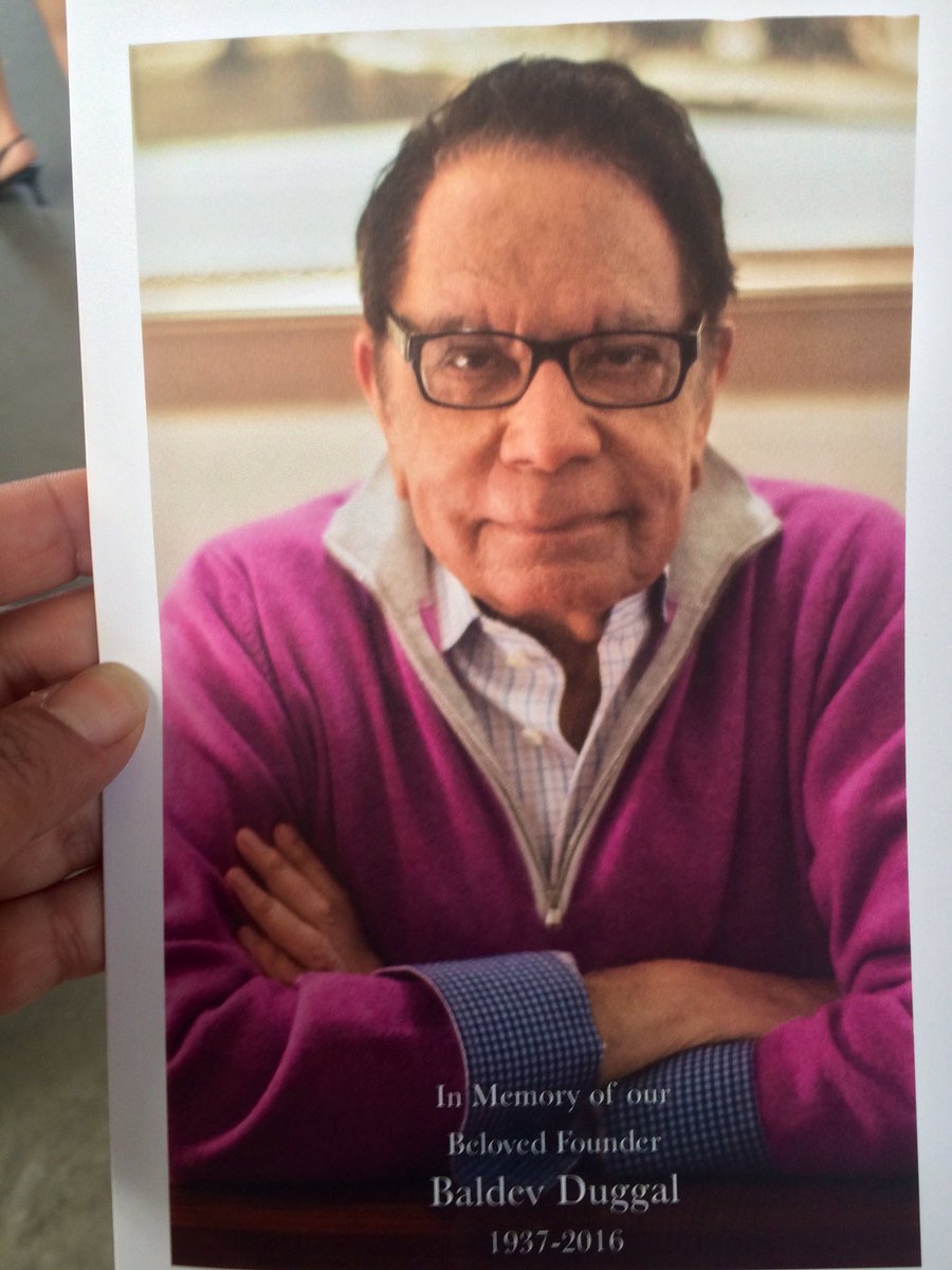 RamirezJeanine's tweet photo. A fitting tribute to the extraordinary Baldev Duggal @DuggalGH #visionary https://t.co/jTeFOo5XGG