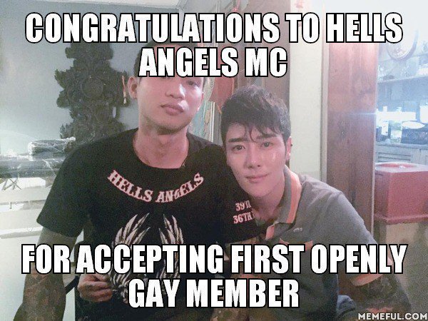 JohnHellsAngels's tweet photo. @harleydavidson @SturgisRally @hartluck @rookecustoms @blackhillshd  #homosexual #hellsangels  #hells #angels #gay https://t.co/eY2ZJC3Yct