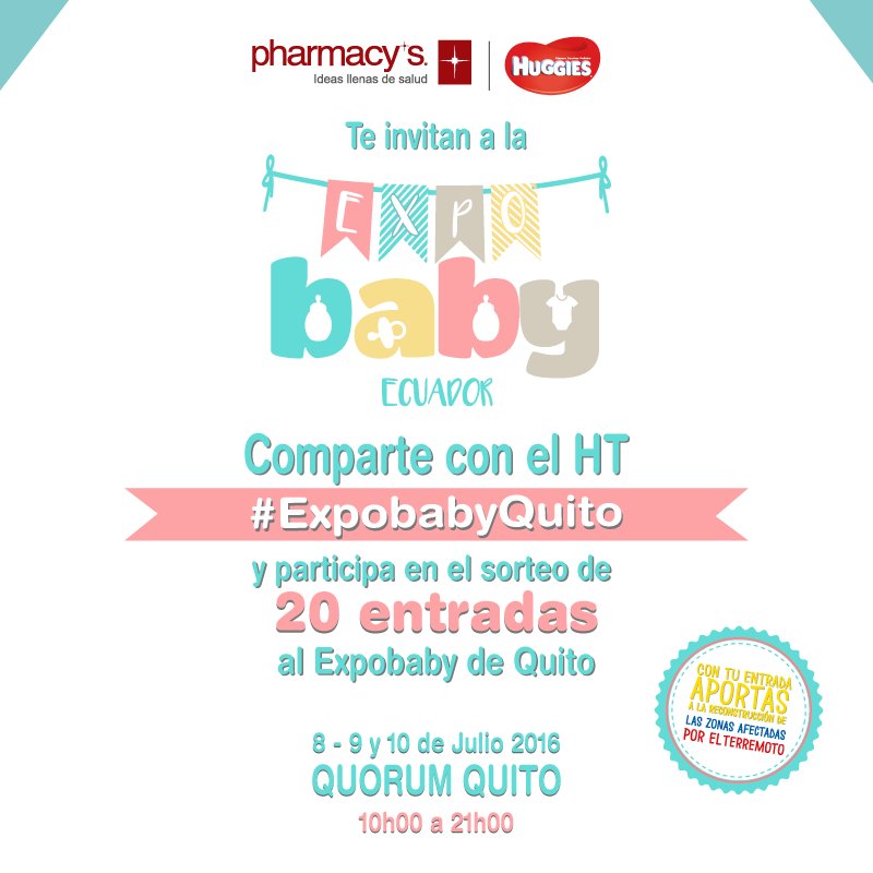 pharmacys's tweet photo. Comparte este post utilizando el HT #Expobaby y participa por entradas al Expobaby en Quito https://t.co/rCG3nVGYRw