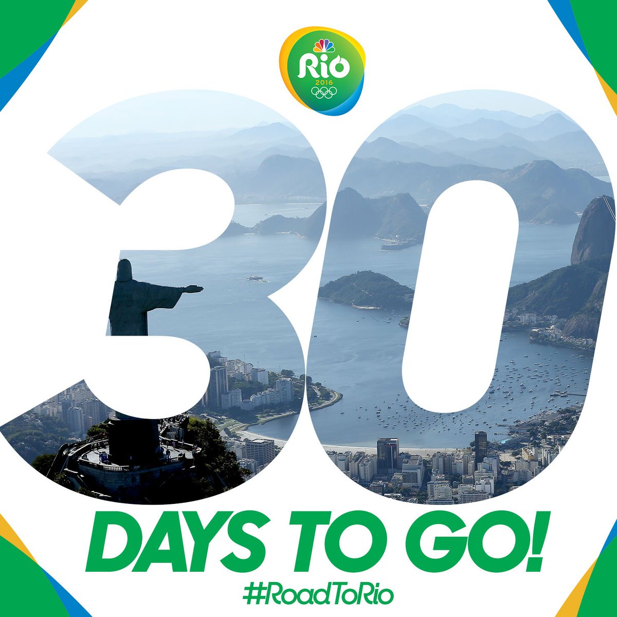 NBCOlympics's tweet photo. 30 Days until the Olympics! #RoadToRio https://t.co/VjosApjn5X