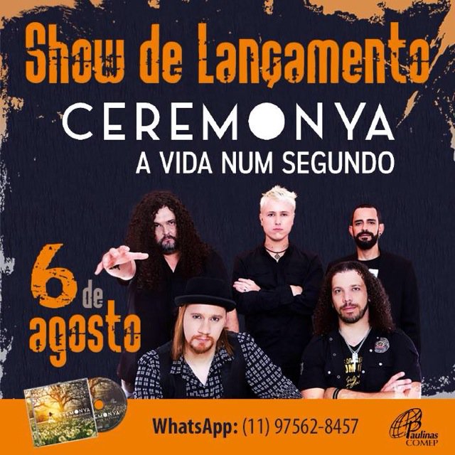 Ceremonya's tweet photo. Lançamento do disco "A Vida Num Segundo" em São Paulo.

| 6 de agosto |

> https://t.co/eMN8bMNfY6 https://t.co/EvNhzFN3Ed