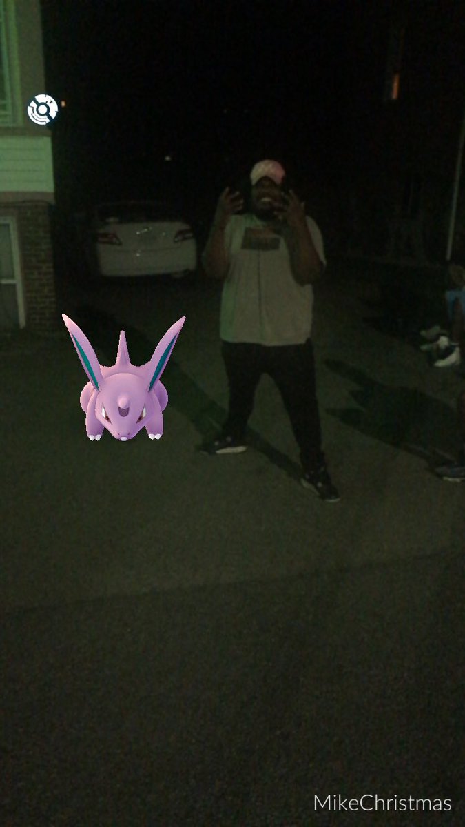 MickeyChristmas's tweet image. I ain't wanna catch him cuz I already got one so we just took pics with him lol