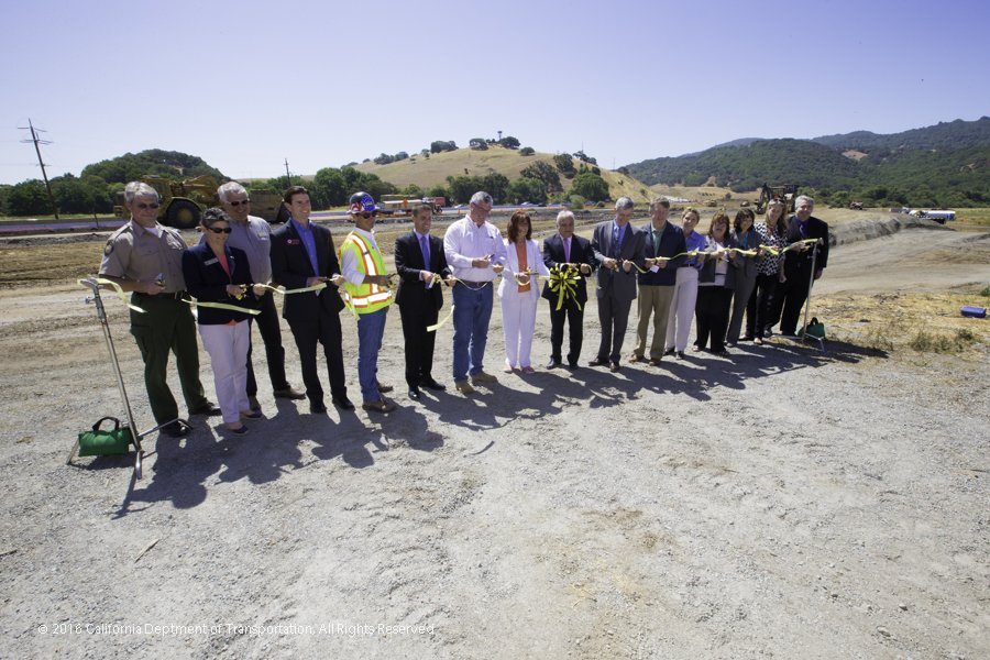 Caltrans and partners also celebrated 101 construction at Lakeville Hwy, Petaluma River, and Olompali State Park.