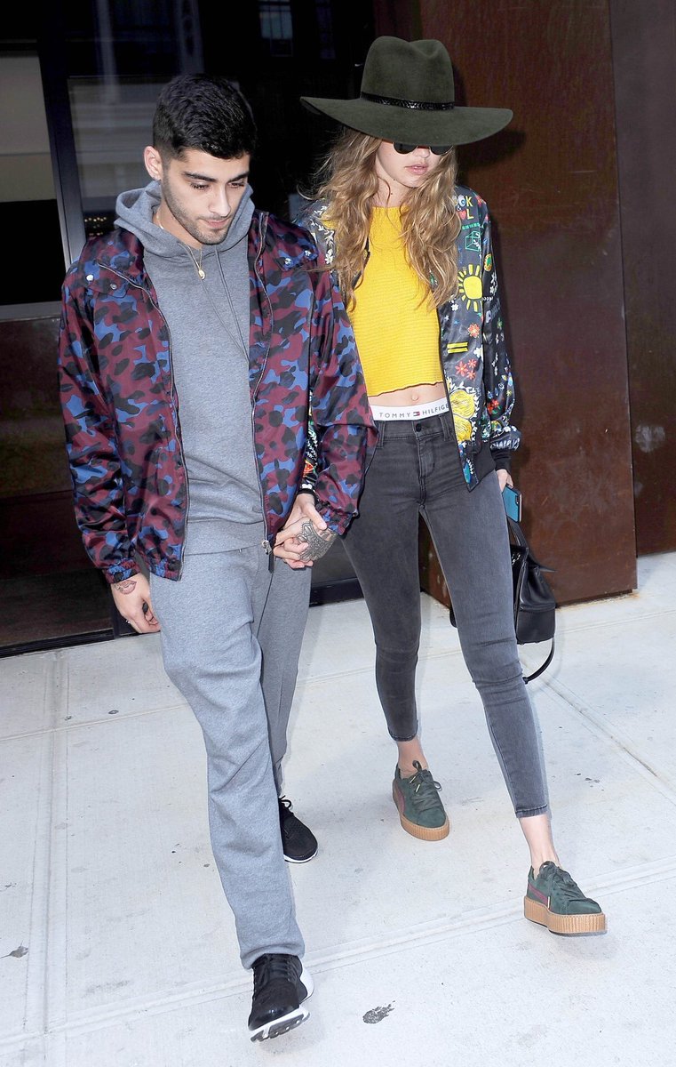 alaanpiris2's tweet image. Zayn and Gigi out in NYC today (06.07.2016) (1-4)