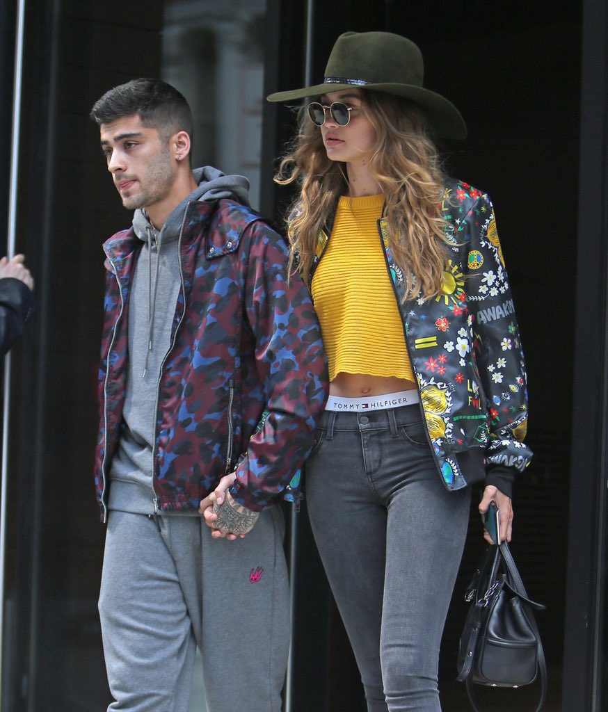 alaanpiris2's tweet image. Zayn and Gigi out in NYC today (06.07.2016) (1-4)