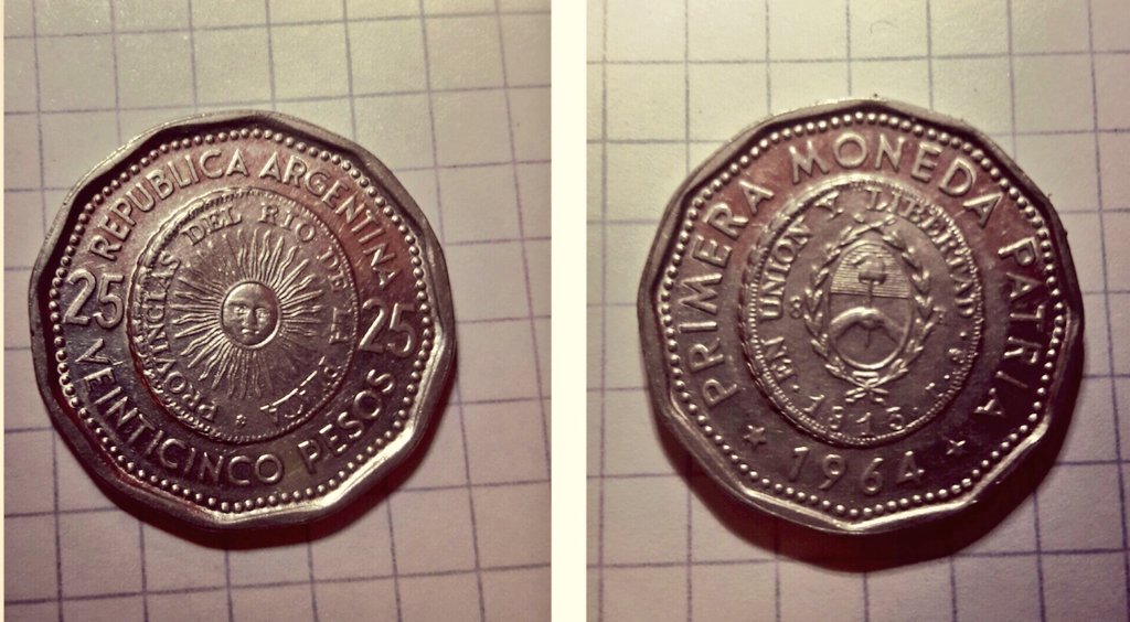 BilleteyMoneda's tweet photo. #Moneda 25 pesos #Argentina 1964 https://t.co/zazoHadb5F