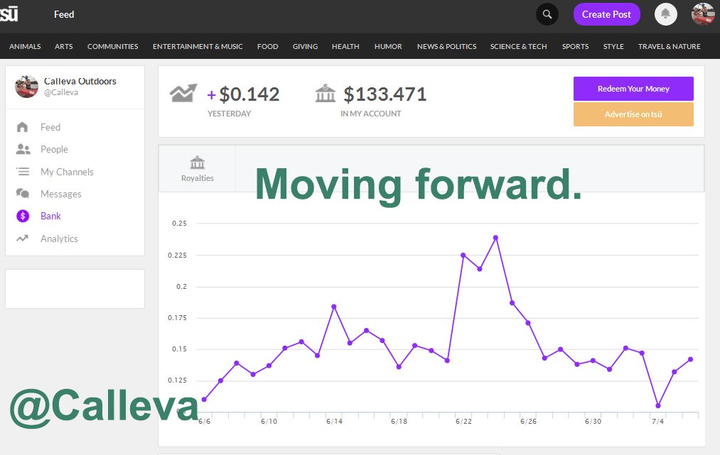 CallevaOutdoors's tweet photo. This is how it is. 
Just 3 months ago we had $50 in our account, now we are at $130+... https://t.co/r8DgPQdTJ0 https://t.co/Vw1cQF4tfe