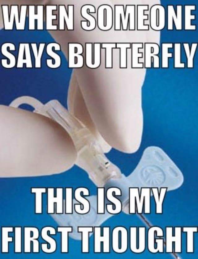 AmericanCPR911's tweet image. Butterfly anyone?  

#ivsucks #er #ertrauma #rns #LVN #ertech