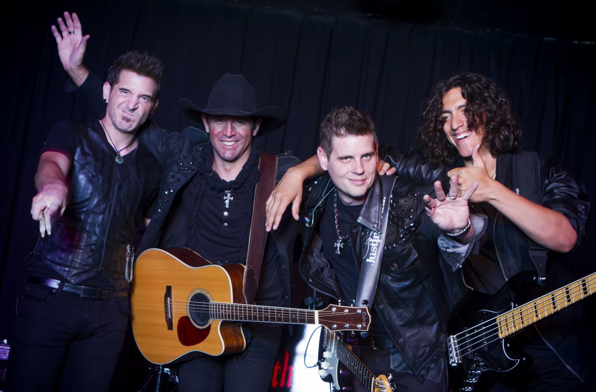 The boys in the band:JSorenson (drums),PJustin (rhythm guitar),JFoutz(lead guitar)&amp;MGunn (bass) #ryebrothers #rock