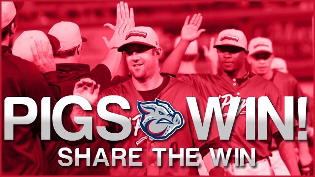 IronPigs's tweet photo. Fifty is nifty! Pigs take game one and reach 50 wins on the season! https://t.co/HSrtLvfmhB