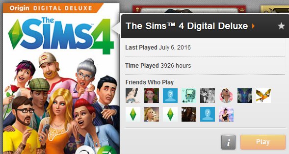 TheSimDoughnut's tweet photo. @SimGuruHouts  Are we really bragging about hours played now? Hell, I'm just a builder :)  #TheSims4 #BuildersRule https://t.co/ZAO44MI1Hd