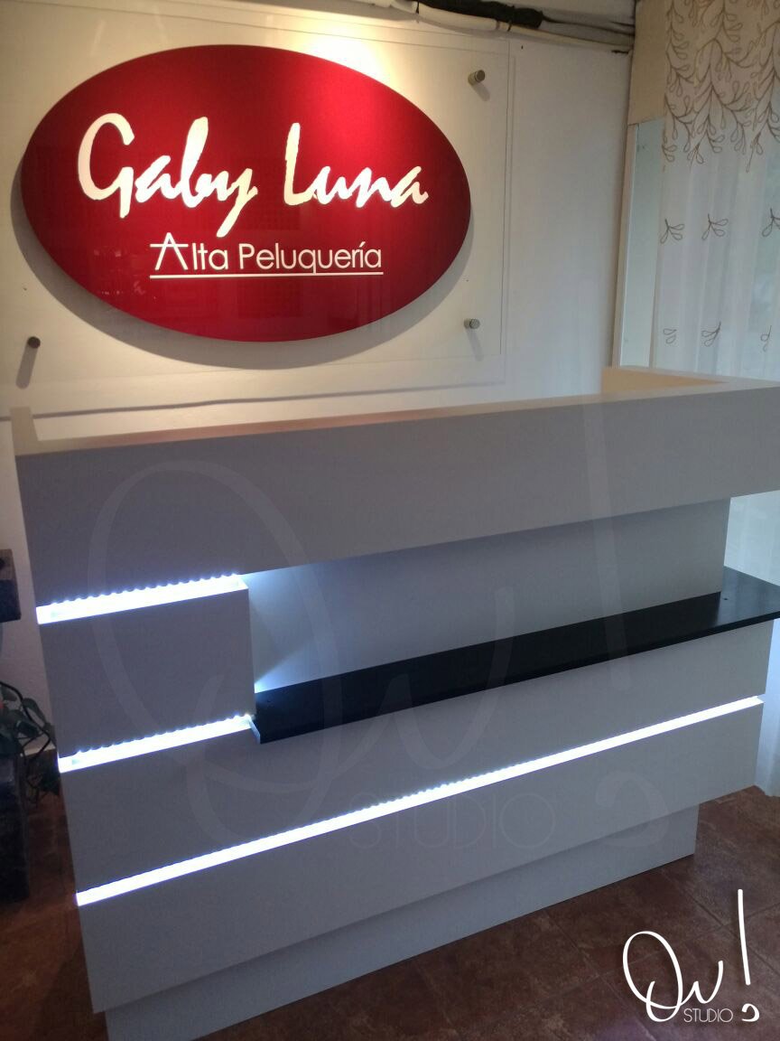 OuStudioMx's tweet photo. Mueble GL - Diseño de mueble de recepción para #GabyLunaALTAPELUQUERIA. #OuStudio #Arquitectura #Interiores #Diseño https://t.co/aHdpudqcnV