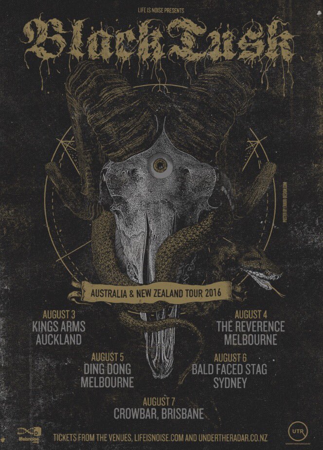 RelapseRecords's tweet photo. .@BlackTusk Australia & New Zealand tour starts on August 8th! Tickets & Info: https://t.co/FmrLo7DFaF https://t.co/U2kpUMRvq8