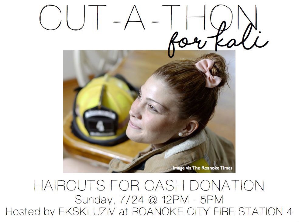 RoanokeFireEMS's tweet photo. Thanks @EkskluzivSalon for hosting this event for Kali!#HurdStrong https://t.co/xWS0lfkiFY