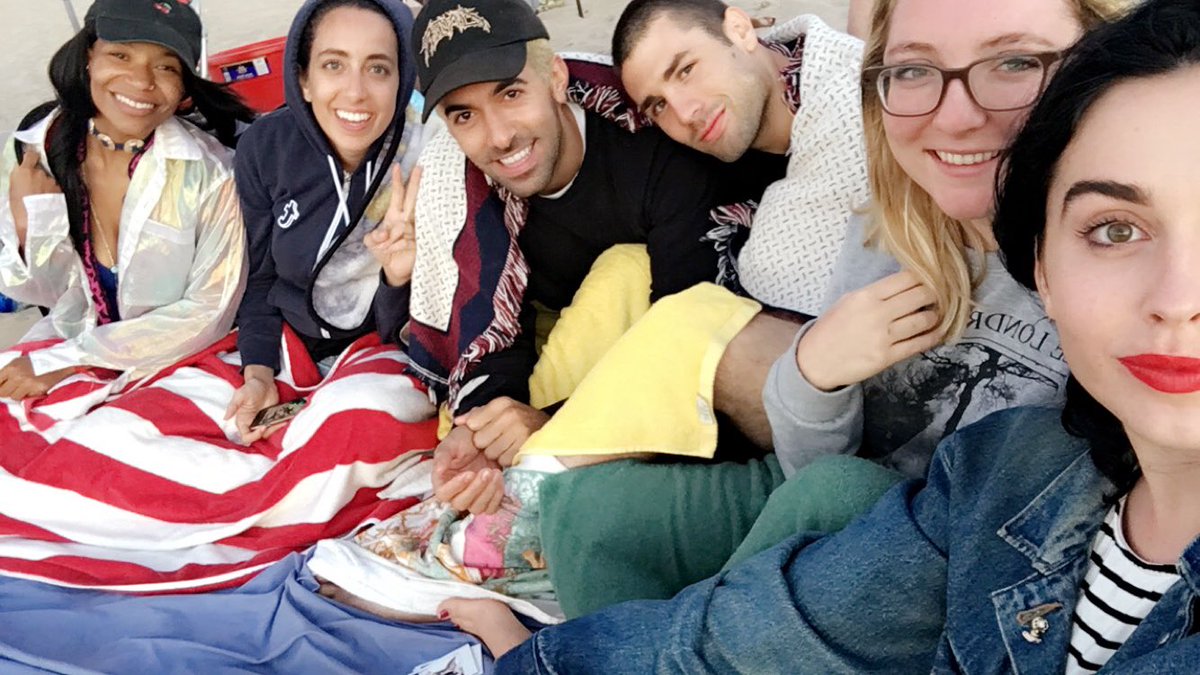 FionaGreyMusic's tweet photo. friends r cute 🇺🇸 @KRITIKOZZZ @RYWOLFMUSIC @AQ_beach @ChristinaGiarm @azeltser https://t.co/PdPyGEM6sU