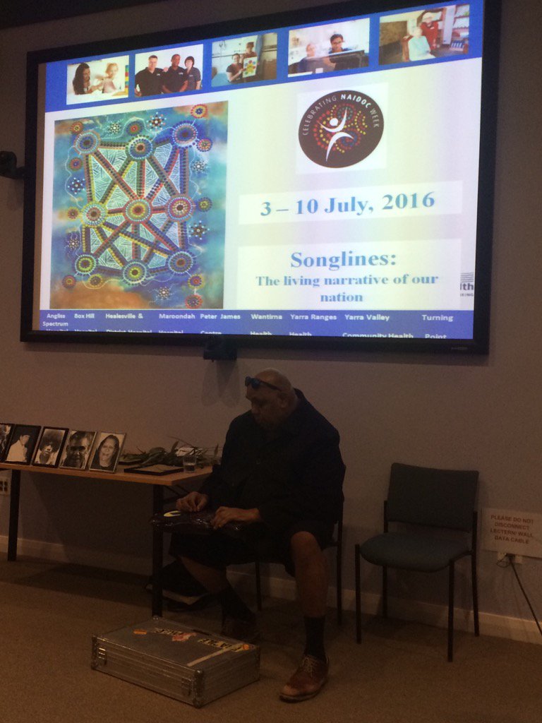 Great NAIDOC event <a href="/easternhealthau/">Eastern Health</a> Thanks Kutcha-ripple of the pebble in pond &amp; pebble in our shoe to close the gap
