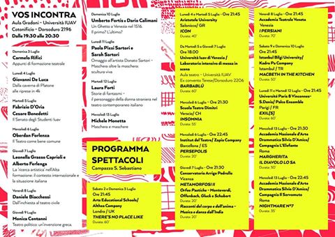 VeniceOpenStage's tweet photo. #vos16 #veniceopenstage #cantieriteatraliveneziani #iuav90anni #iuav #teatrosottolestelle #teatroincampo https://t.co/iReKLhftJq