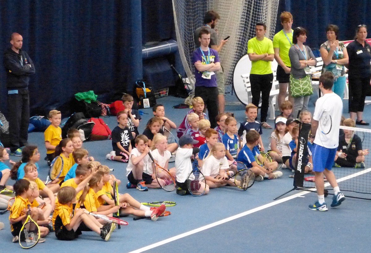 TeamBathTennis's tweet photo. Can you fit more children on our courts? #schoolgames #funmatches @BritishTennis https://t.co/Ax5OFXhi5c