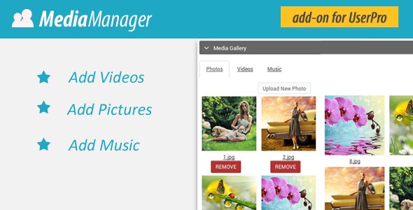 WpWarez's tweet image. Media Manager for UserPro (Add Ons) - #CustomLogin #CustomProfile goo.gl/l6AXl6