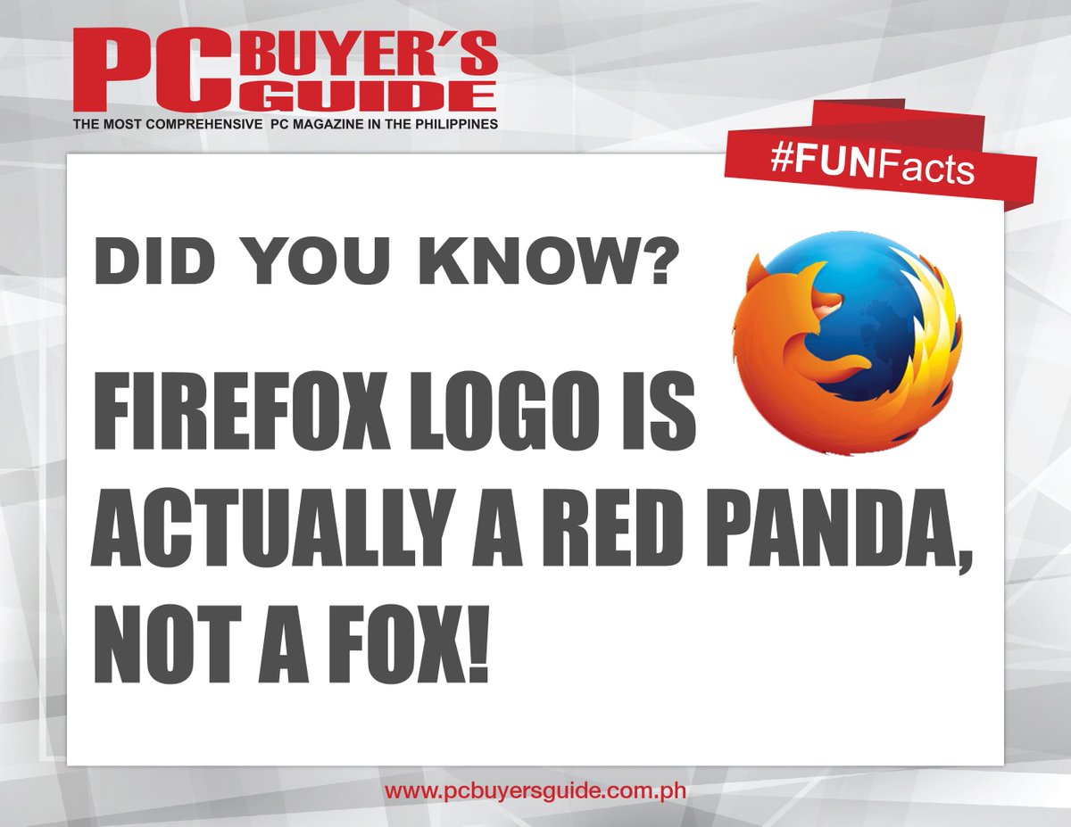 pcbuyersguide's tweet photo. Admit it. You thought @firefox logo was a Fox too!

#pcbuyersguideph #funfact #firefox #trivia https://t.co/hsQ3nkyZgR