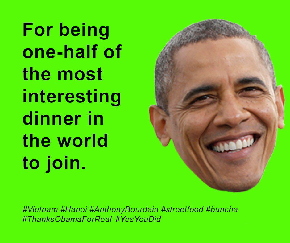 ThxObama4Real's tweet image. For being one-half of the most interesting dinner ever. #ThanksObamaForReal #YesYouDid bit.ly/1sxJlpX