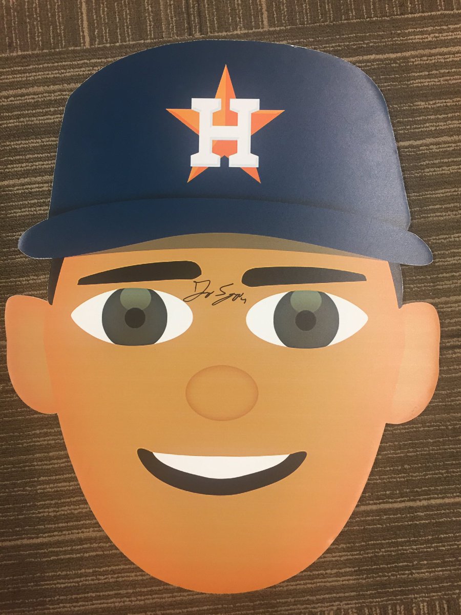 astros's tweet photo. Midnight #VoteSpringer power hour! Send a screenshot of your A5 texts to 89269 for a chance to win a signed emoji! https://t.co/Hnelhz1K2f
