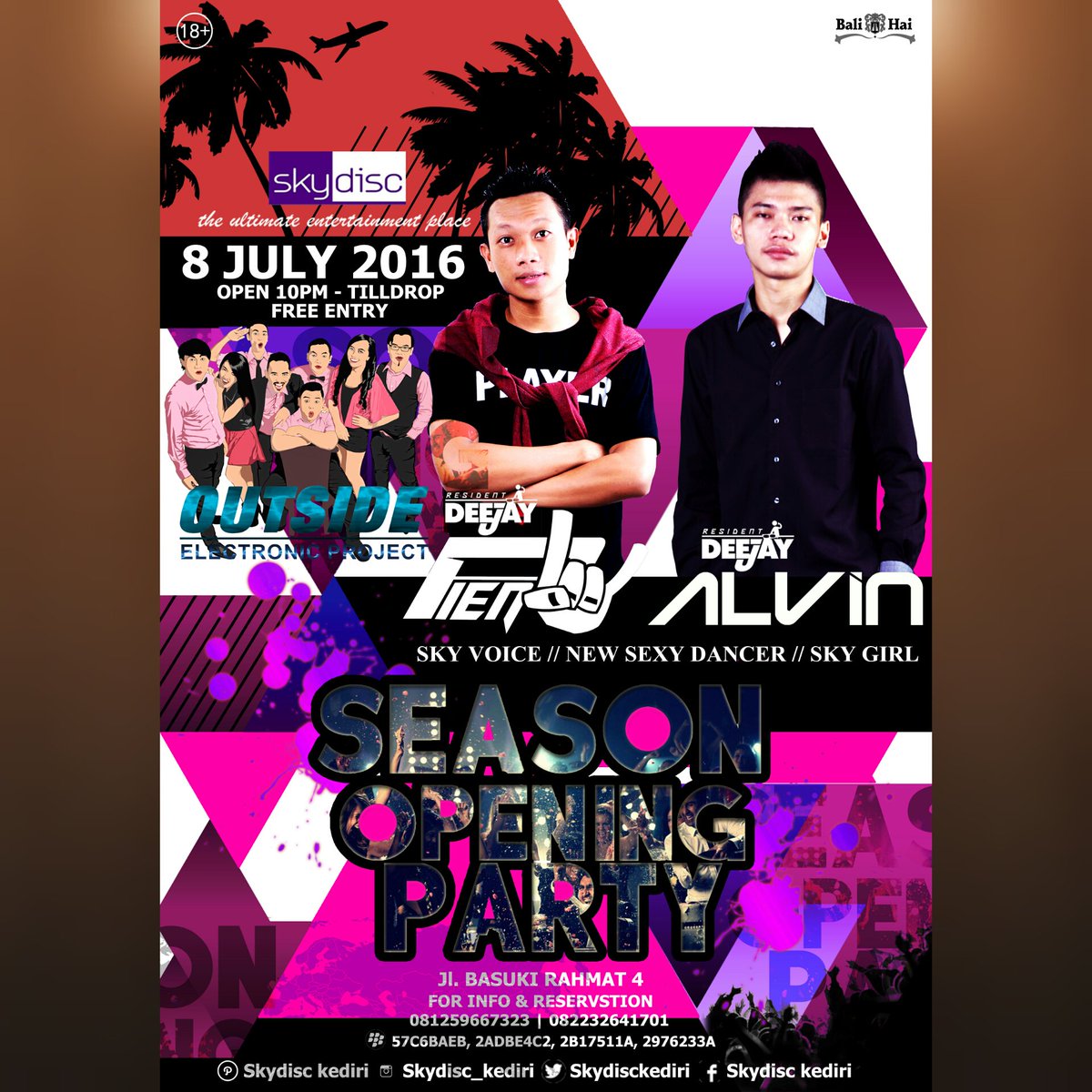 SEASON OPENING PARTY, 8 July 16.