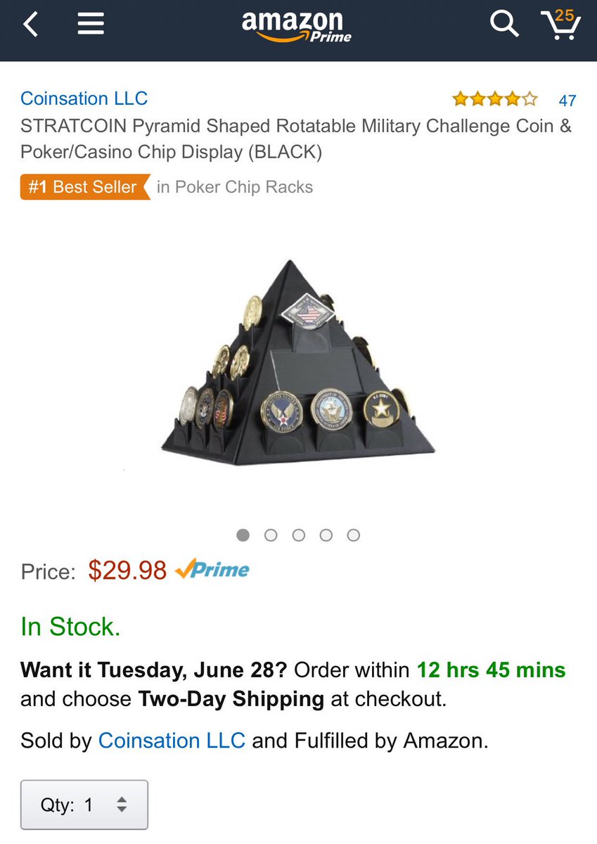 Coinsation's tweet photo. Cheers Phil-Hoping you like my invention @Coinsation Amazon's #1 Best Seller in Poker Chip Racks--Ted Oakley, USAF https://t.co/K0TBdnzuCT