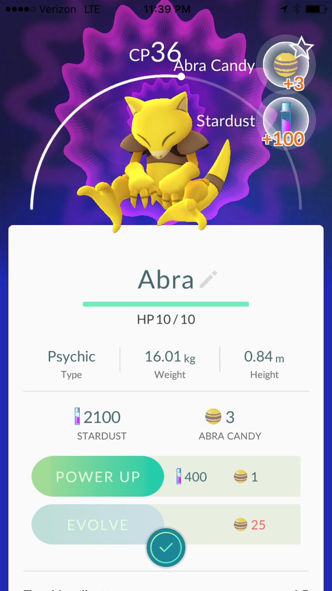 Brian_Gowdy's tweet photo. Caught an Abra #pokemongo https://t.co/uWE4jiIvts