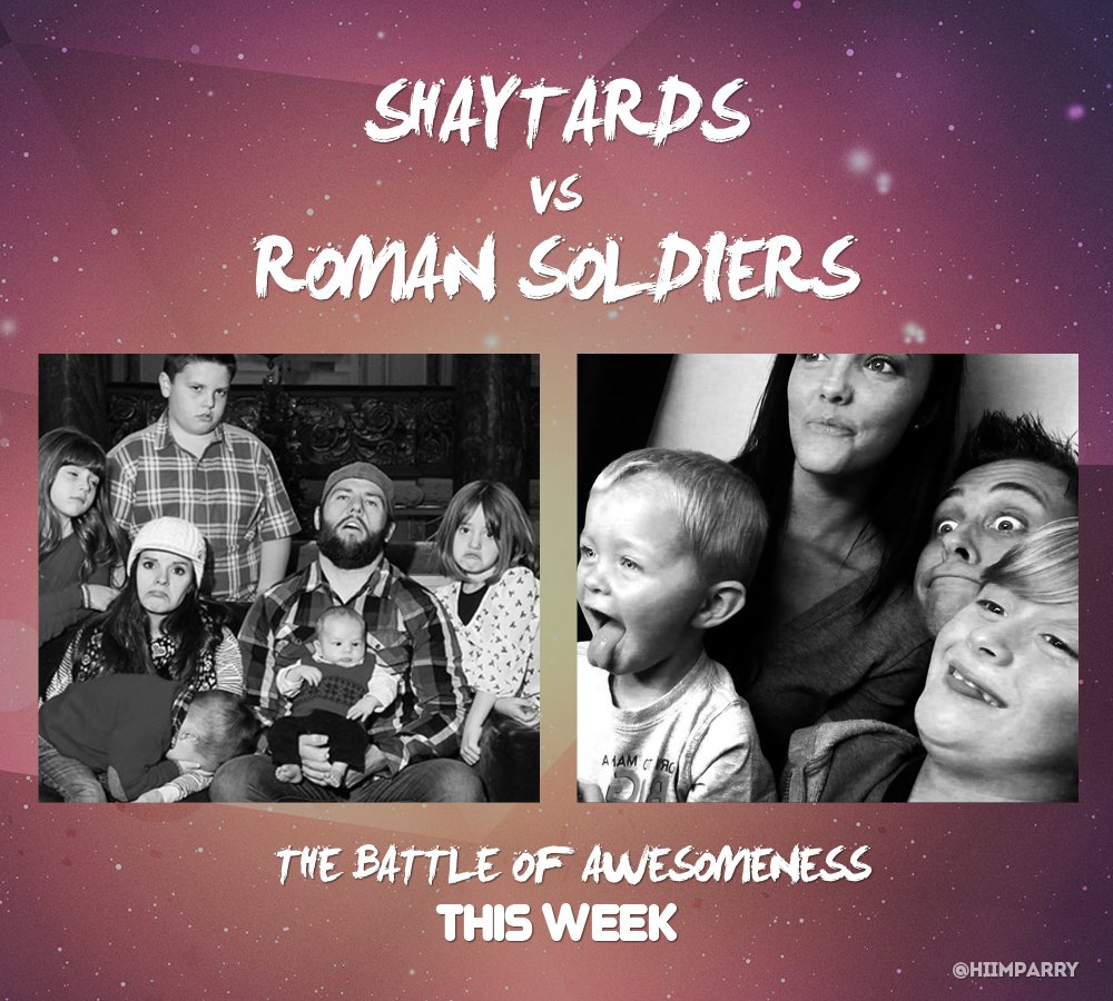 hiimparry's tweet image. Get ready for @shaycarl vs @RomanAtwood this week. The Battle of Awesomeness!!!! @_little_britt_ @katilette