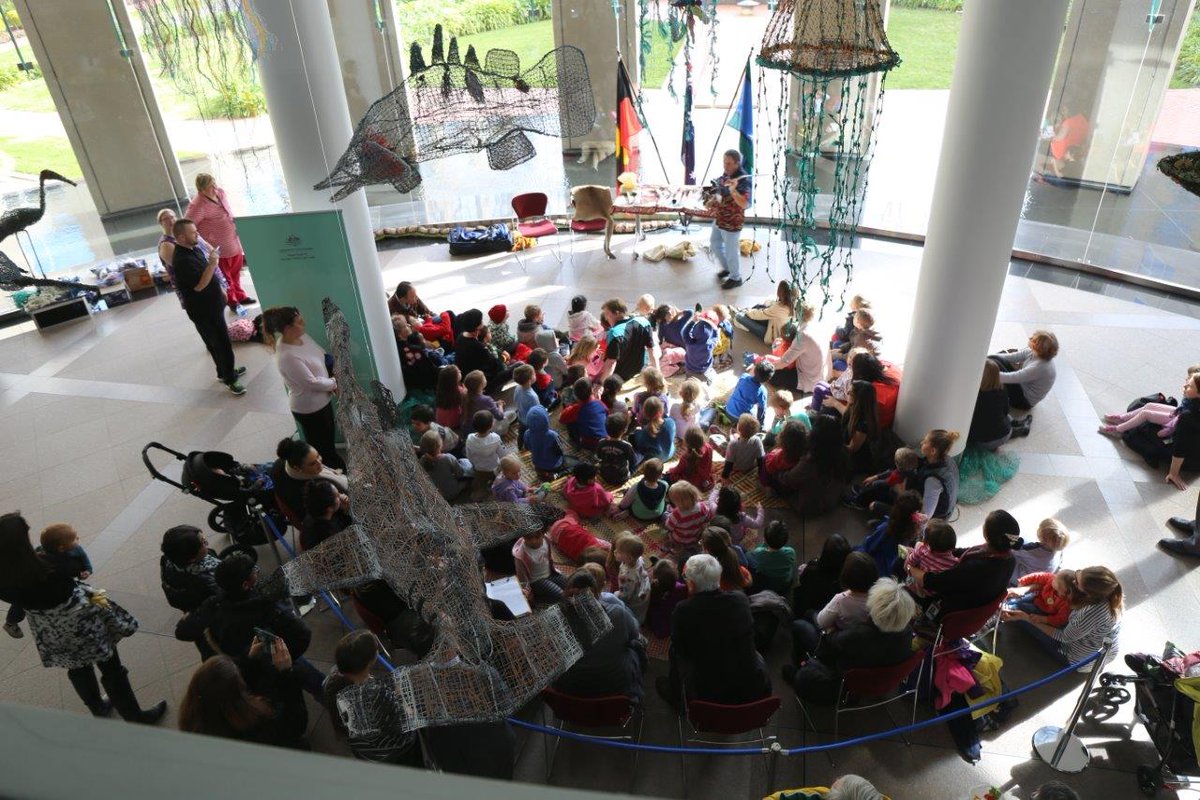 dfat's tweet photo. DFAT proud to today host Aboriginal storyteller Larry Brandy for #Indigenous culture &amp; history workshops #DFATNAIDOC https://t.co/hcBSdqrWBZ