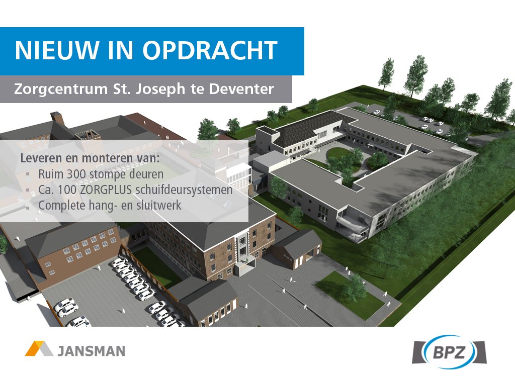 Nieuw in opdracht | Zorgcentrum St. Joseph te Deventer via <a href="/jansmanbouw/">Jansman</a> meer info op bpz.nl/over-bpz/actue… #bouw