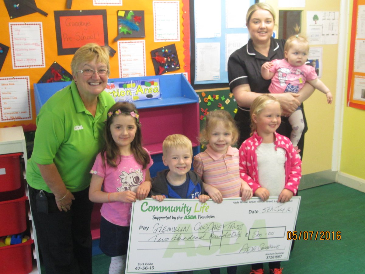 ATCGarvagh's tweet photo. Delighted to receive £200 from Sheila, the Community Champion at Asda Coleraine! Thank you @asda! #Asda #Coleraine https://t.co/aPKHMywshI