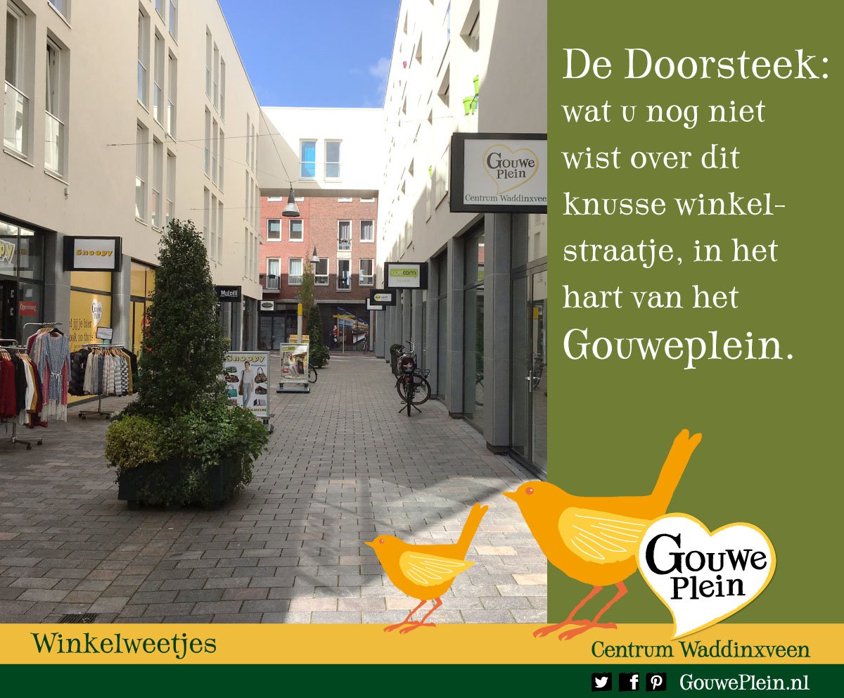 Hoe bekend bent u in de Doorsteek?! Lees meer: gouweplein.nl/de-doorsteek