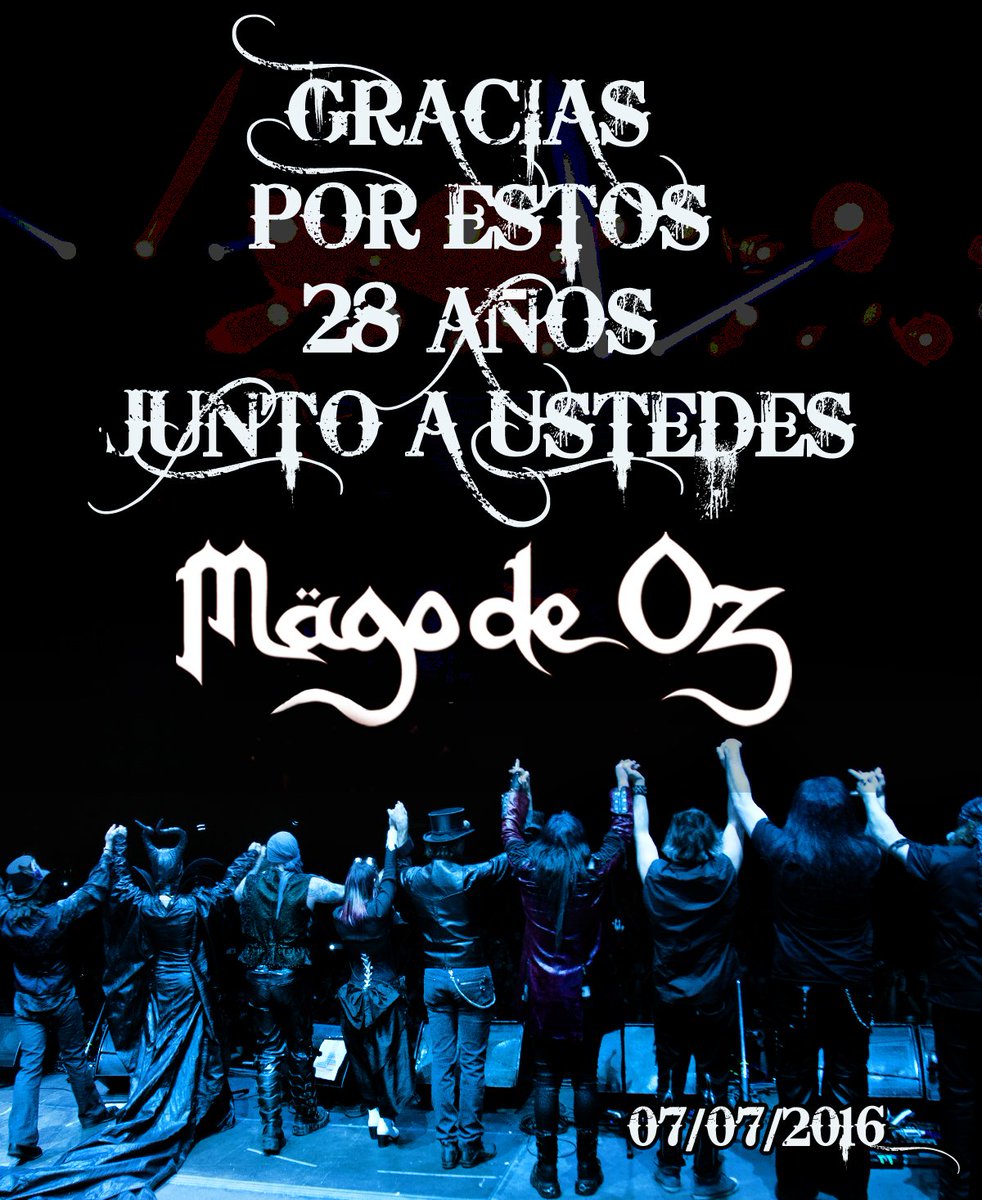 MAGODEOZOFIC's tweet photo. ¡GRACIAS por estos 28 años! 07/07/16
#gracias28añOz https://t.co/Md2C2npRGg
