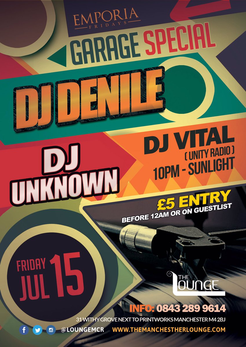 PromiselandUKG's tweet photo. @PromiselandUKG @urbanmusicshow @grimenationuk #ukg #emporia @djdenile @UNITYRADIOFM @djeddiedown fri 15th JULY https://t.co/squtpRKVt6