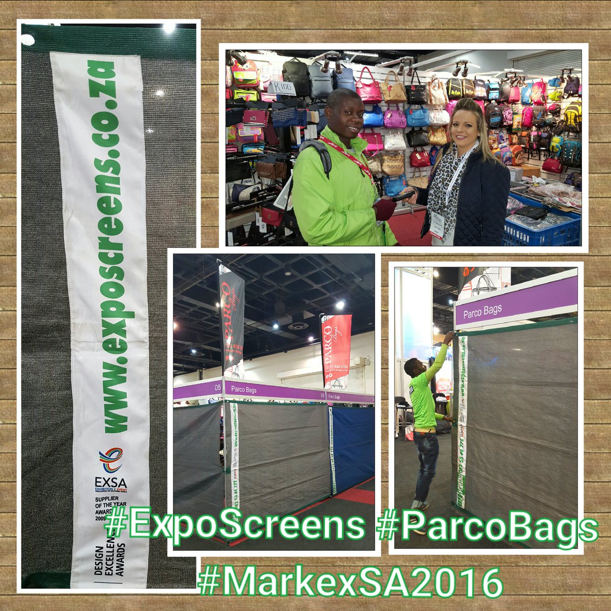 ParcoBags's tweet photo. A BIG THANK YOU to Edward and Amu from @ExpoScans for all their friendly and helpful services @MarkexSA https://t.co/hWQ8ukfJ3L