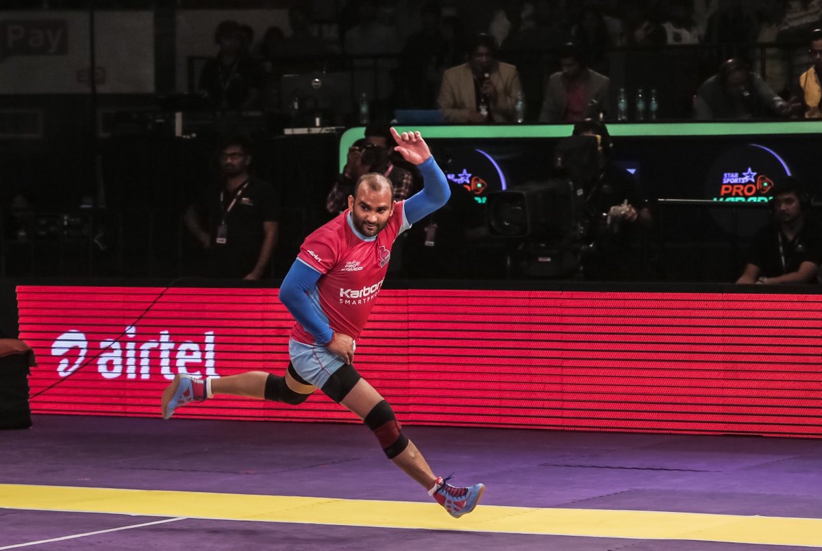 jasvir02's tweet photo. The glorifying win against the Delhi Dabangs amidst your support is a roaring moment for us. Thank you #Panthers. https://t.co/upKtifEzrs
