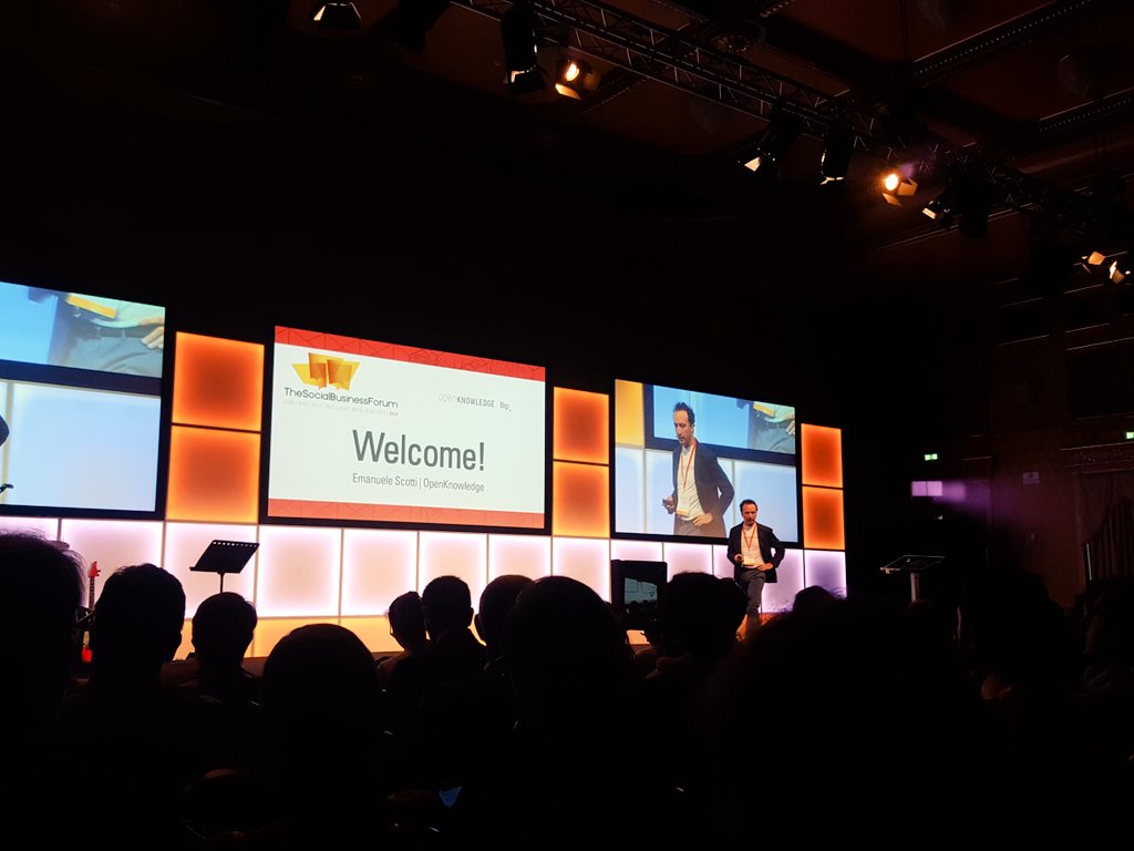 socialbizforum's tweet photo. Let's start the second day of the #SBF15. Welcome! Follow our live tw😊 @openknow @BipItalia @emanuelescotti @rsica https://t.co/YNbEcEOyf4