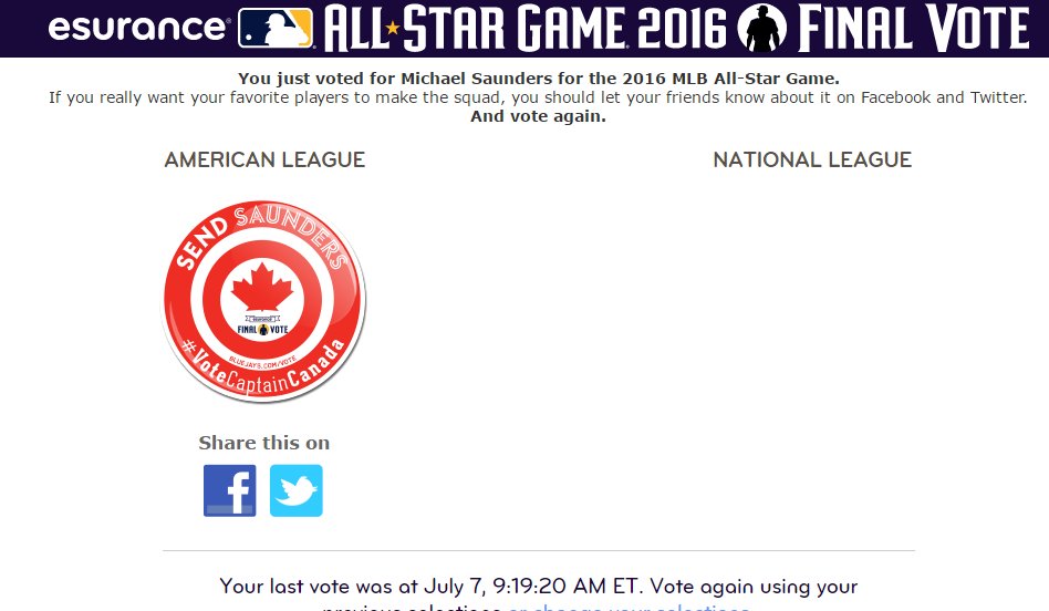KathayCan's tweet photo. #BTSaunders #BTtoronto just voted! https://t.co/Dt7KuHa04Z