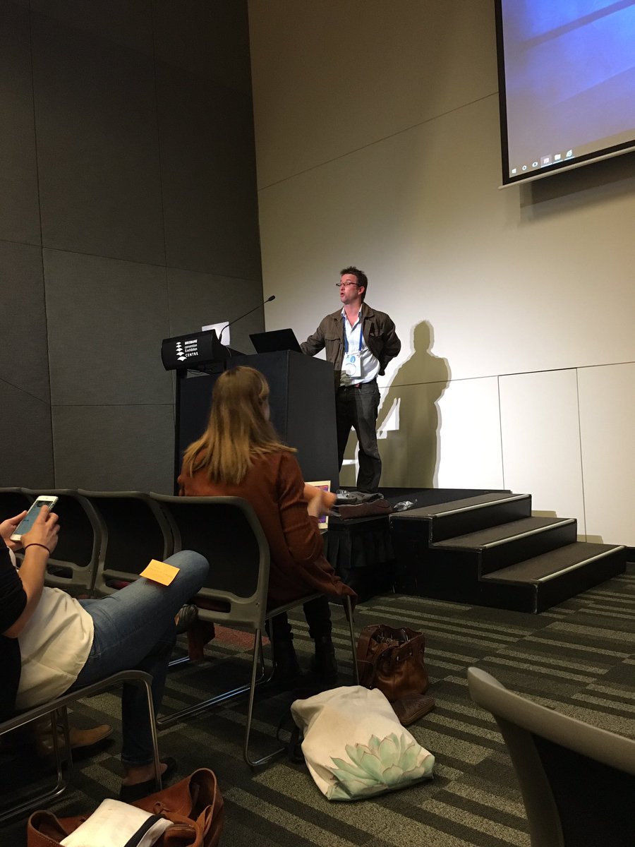Society4ConBio's tweet photo. SCB President @cyclonewatson speaking at @SCBOceania members meeting #SCBO2016 https://t.co/D5GFAbMNH5