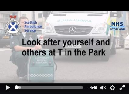 Many thanks <a href="/Scotambservice/">Scottish Ambulance</a> for this video. For anyone <a href="/Tinthepark/">T in the Park</a> ing this year #playsafe ow.ly/gCqF3020QrQ