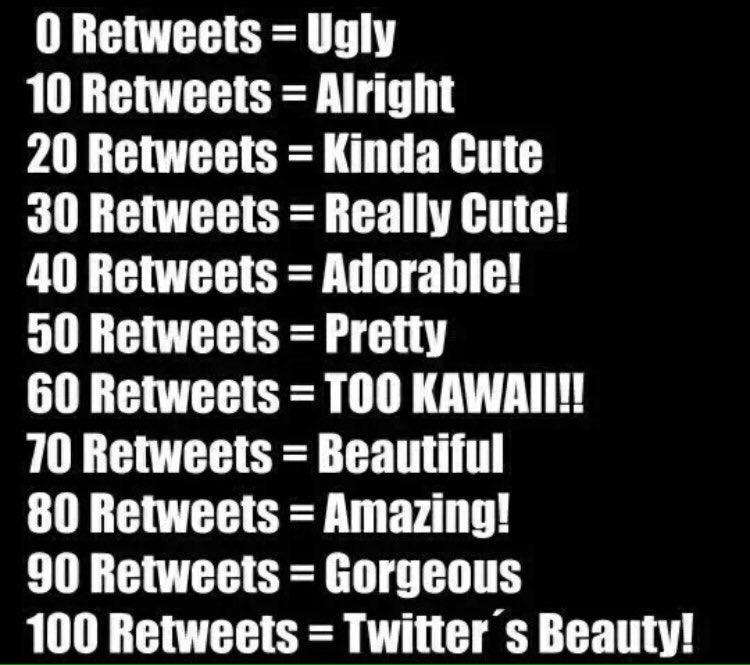 I haven't done this in a while. RT/Like or whatever