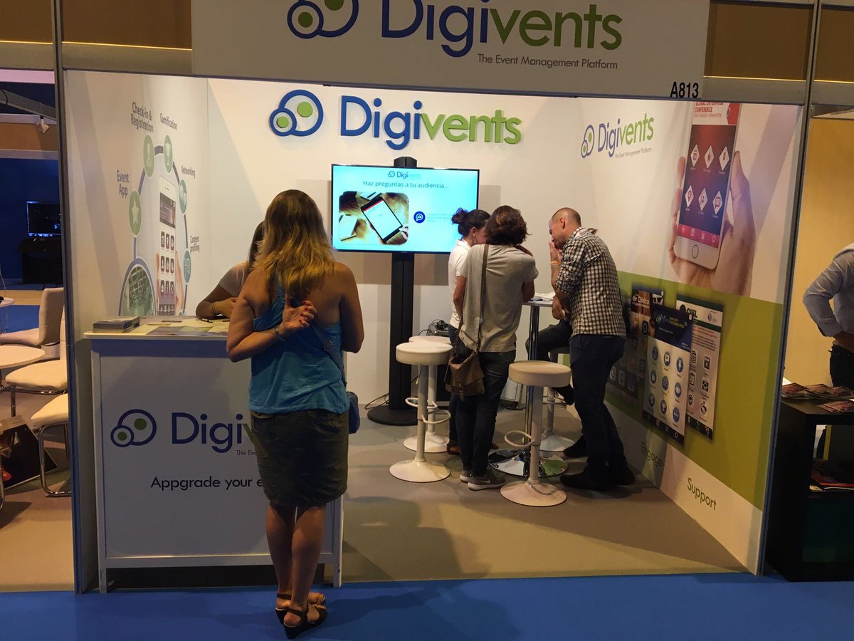 DigiventsEN's tweet photo. Digivents team on the second day at Evento Days! #eventodays @feriademadrid https://t.co/DO9EJeLIL4