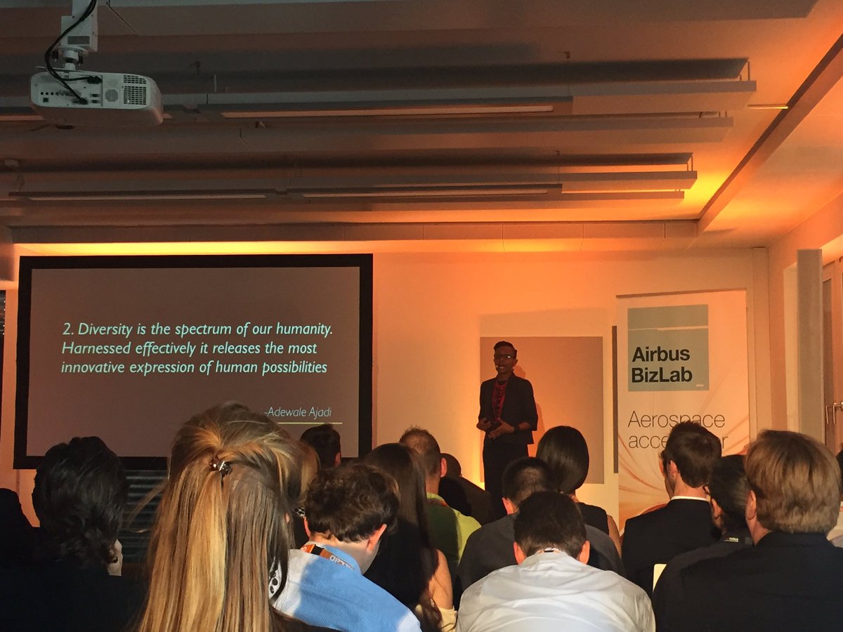 BerkayKabay's tweet image. &quot;#Diversity is a no-brainer!&quot; - @afromusing of @ushahidi at @airbusbizlab #bizlabdemoday. I couldn&apos;t agree more!