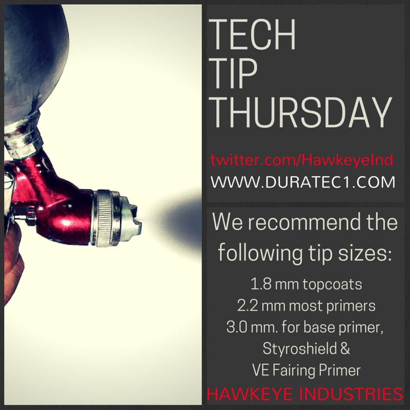 HawkeyeInd's tweet photo. This #TechTipThursday is ALL about tips! https://t.co/g4a5grclzi #composites #Duratec #AquaBuff #HawkeyeInd https://t.co/W2k9ZsMTcl