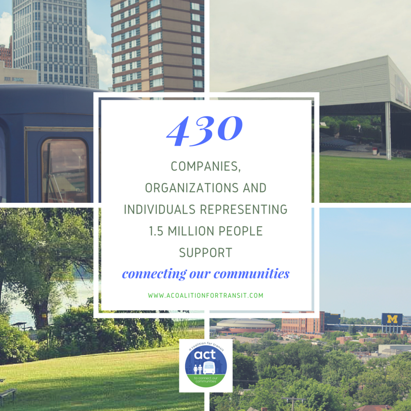 act_to_connect's tweet photo. Thanks 4 supporting regional transit, @T4Michigan! RT to spread the word! https://t.co/WP9E3FgMg0 https://t.co/cfFBmX54lQ