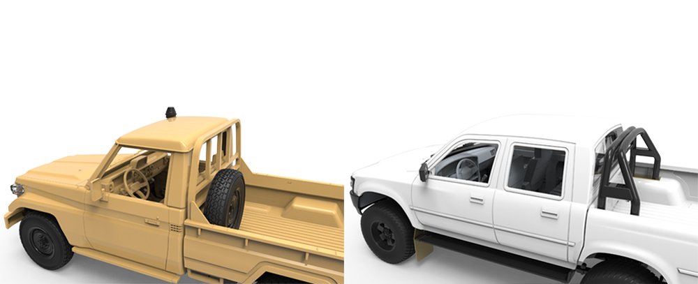 One Pickup Not Enough? Get Two!
Announcing MENG VS-007 1/35 Pickup Set